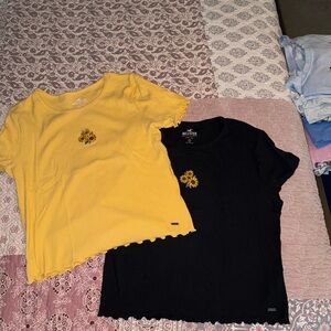 2 Hollister baby tees size M